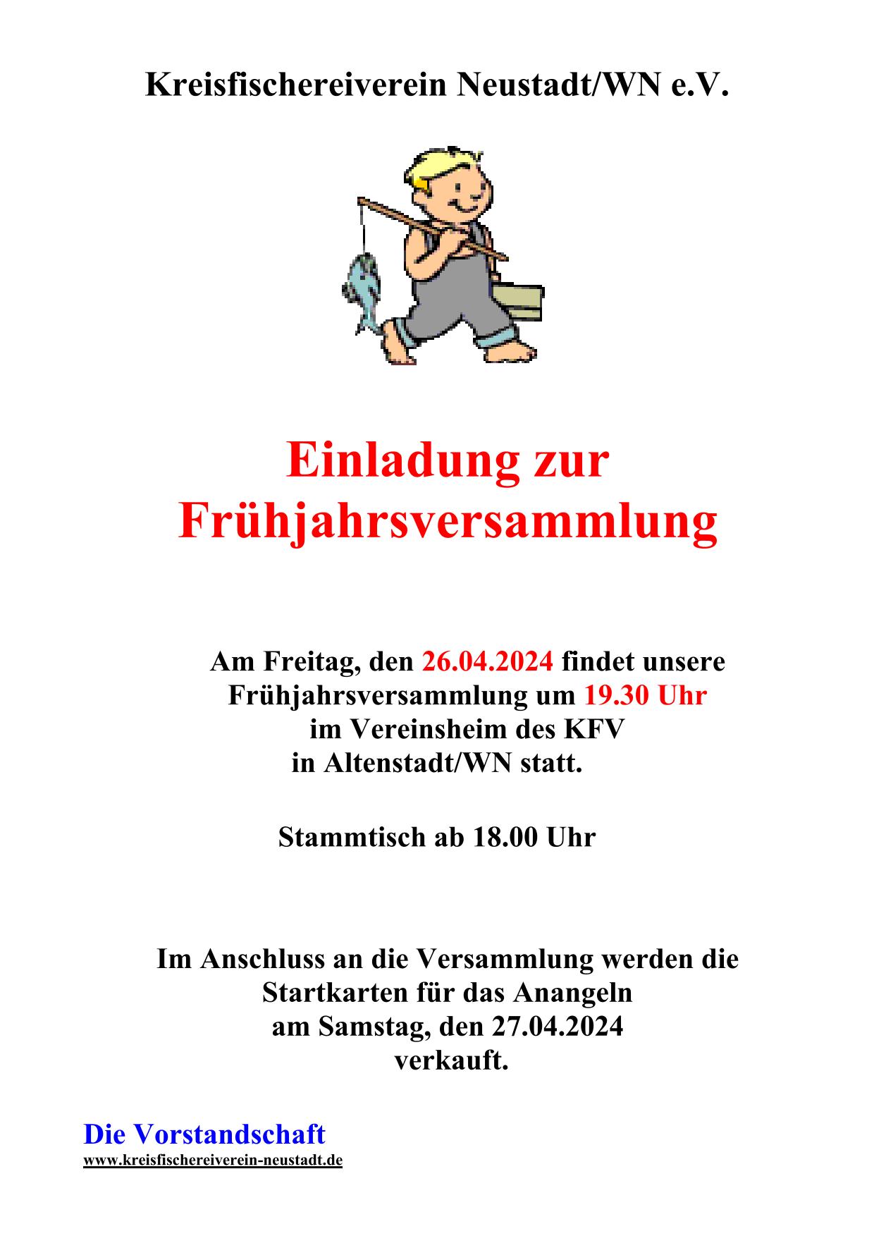 Einladung Fruehjarvers 2024